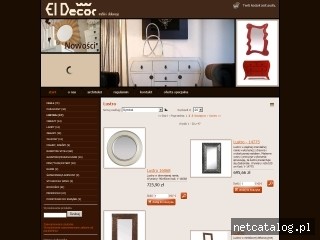 Zrzut ekranu strony www.eldecor.pl