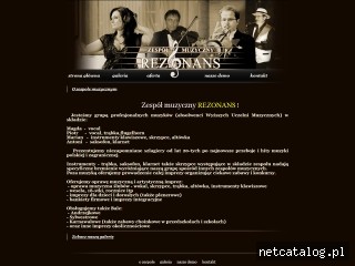 Zrzut ekranu strony www.zespol-rezonans.pl