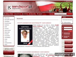 Zrzut ekranu strony www.sendsport.pl