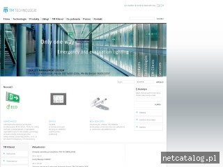 Zrzut ekranu strony www.tmtechnologie.pl