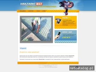 Zrzut ekranu strony www.wiazarki-max.pl