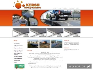 Zrzut ekranu strony www.kersh-wagi.com.pl