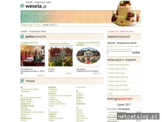Zrzut ekranu strony www.wesela.pl
