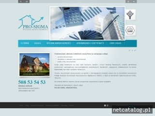 Zrzut ekranu strony www.pro-sigma.pl