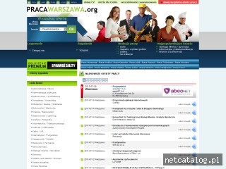 Zrzut ekranu strony www.pracawarszawa.org