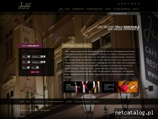 Zrzut ekranu strony www.design-hotel-prague.com