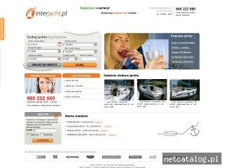 Zrzut ekranu strony www.interjacht.pl