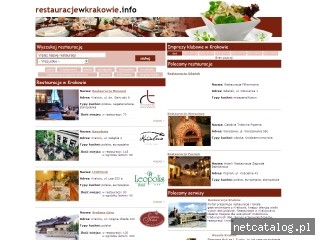 Zrzut ekranu strony www.restauracjewkrakowie.info