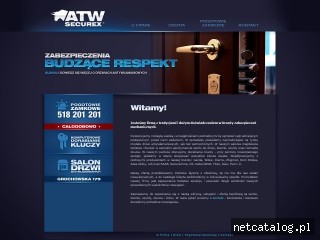 Zrzut ekranu strony www.atwsecurex.pl