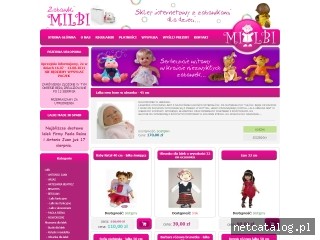 Zrzut ekranu strony www.milbi-zabawki.pl