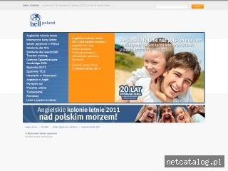Zrzut ekranu strony www.bellschools.pl