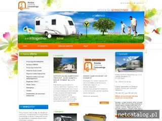 Zrzut ekranu strony www.pcc-caravaning.pl