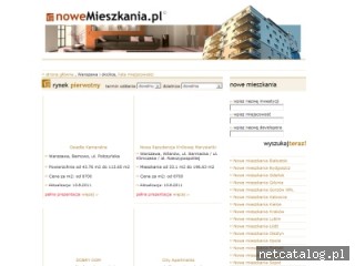 Zrzut ekranu strony www.warszawa.nowemieszkania.pl
