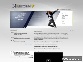 Zrzut ekranu strony www.szkolanegocjatorow.com.pl