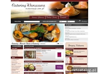 Zrzut ekranu strony www.cateringwarszawa.restauracje.com.pl