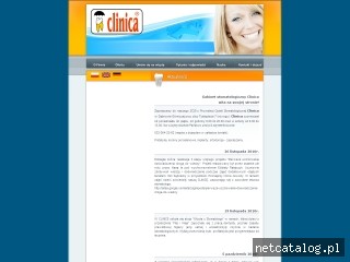 Zrzut ekranu strony www.stomatologia-clinica.pl