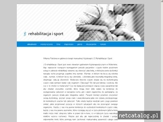 Zrzut ekranu strony www.js-rehabilitacja.pl