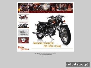 Zrzut ekranu strony www.royalenfield.com.pl