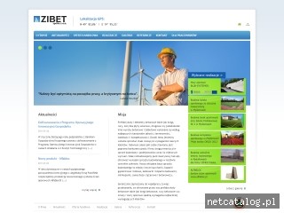 Zrzut ekranu strony www.zibet.pl