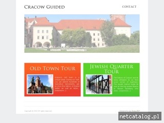 Zrzut ekranu strony www.cracowguided.com