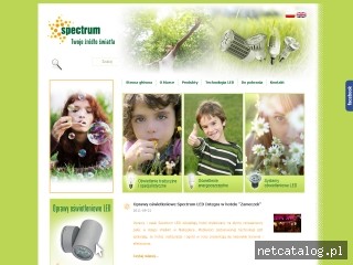 Zrzut ekranu strony www.spectrumled.com.pl