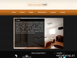 Zrzut ekranu strony www.marrakechotel.pl